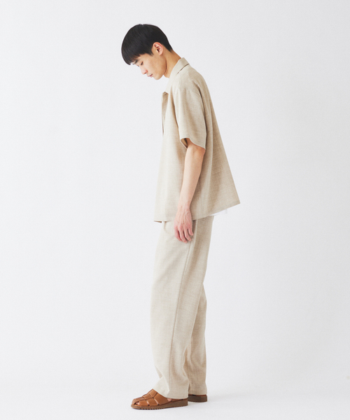 JOURNAL STANDARD relume（ジャーナルスタンダード　レリューム）の「テックキャンバス オーバル イージーパンツ(セットアップ対応可能）（スラックス・メンズ・ブラウン系その他/アイボリー/ブラック・SMALL/MEDIUM/LARGE）」の13枚目の写真