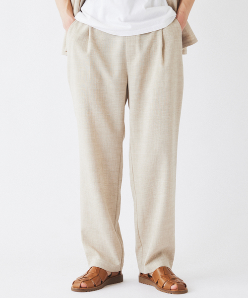 JOURNAL STANDARD relume（ジャーナルスタンダード　レリューム）の「テックキャンバス オーバル イージーパンツ(セットアップ対応可能）（スラックス・メンズ・ブラウン系その他/アイボリー/ブラック・SMALL/MEDIUM/LARGE）」の15枚目の写真