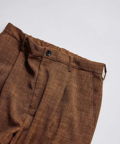 JOURNAL STANDARD relume(ジャーナルスタンダード レリューム)の「テックキャンバス オーバル イージーパンツ(セットアップ対応可能)(スラックス・メンズ・ブラウン系その他/アイボリー/ブラック・SMALL/MEDIUM/LARGE)」の9枚目の写真