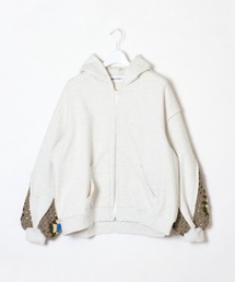 DISCOVERED | DISCOVERED CROCHET SLEEVE SWEAT PARKA(パーカー)