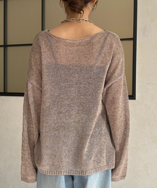 DouDou（ドゥドゥ）の「メランジプルオーバー（ニット/セーター・レディース・ベージュ/ピンク/ブラウン・FREE）」の16枚目の写真