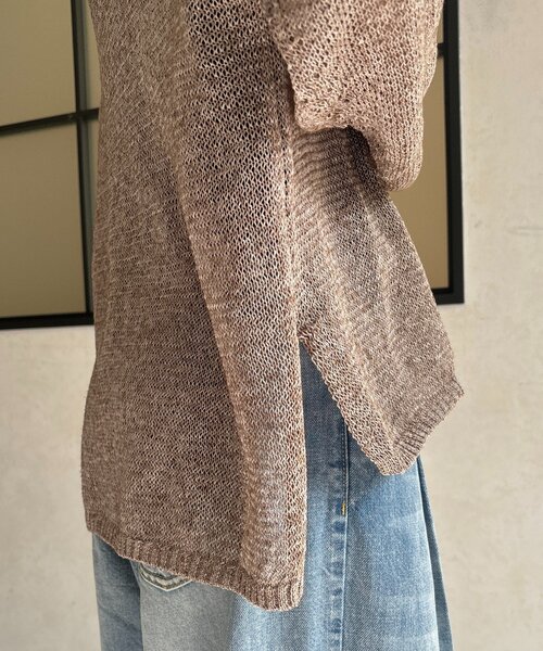 DouDou（ドゥドゥ）の「メランジプルオーバー（ニット/セーター・レディース・ベージュ/ピンク/ブラウン・FREE）」の21枚目の写真