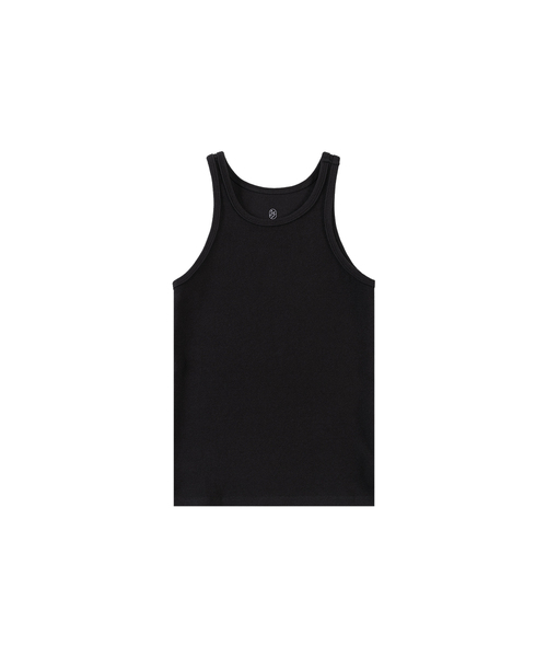 SIYAZU(シヤジュ)の「SITP5271 ベーシックラウンドネッククロップノースリーブトップス_ブラック(Tシャツ/カットソー・レディース・ブラック・ONE)」の1枚目の写真