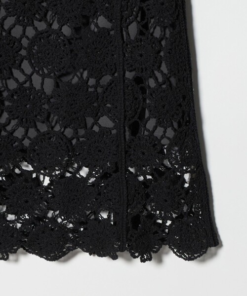 Marilyn Moon（マリリンムーン）の「＜Marilyn Moon＞クロシェ スカート（スカート・レディース・ブラック/オフホワイト・FREE）」の6枚目の写真