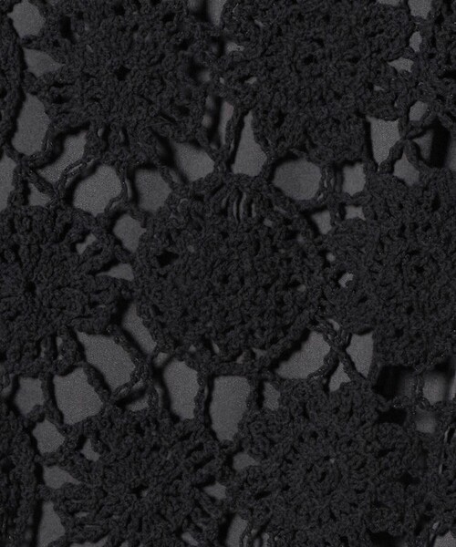 Marilyn Moon（マリリンムーン）の「＜Marilyn Moon＞クロシェ スカート（スカート・レディース・ブラック/オフホワイト・FREE）」の7枚目の写真