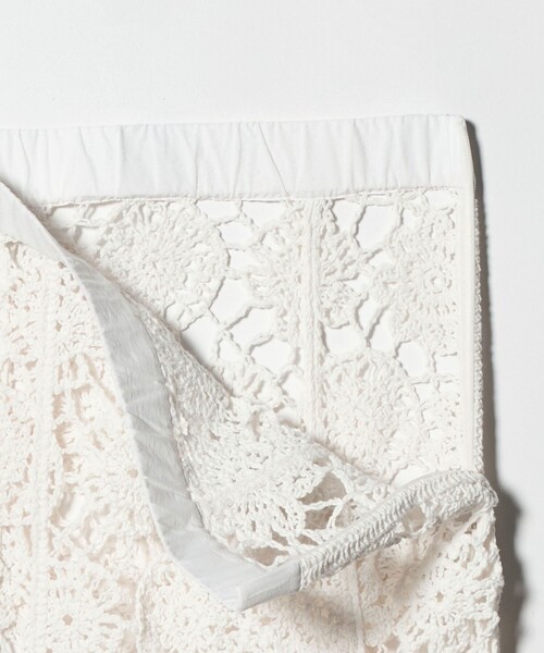 Marilyn Moon（マリリンムーン）の「＜Marilyn Moon＞クロシェ スカート（スカート・レディース・ブラック/オフホワイト・FREE）」の12枚目の写真