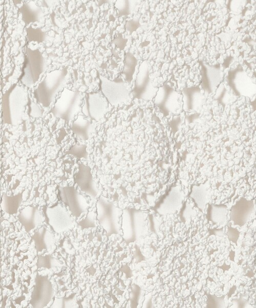 Marilyn Moon（マリリンムーン）の「＜Marilyn Moon＞クロシェ スカート（スカート・レディース・ブラック/オフホワイト・FREE）」の13枚目の写真