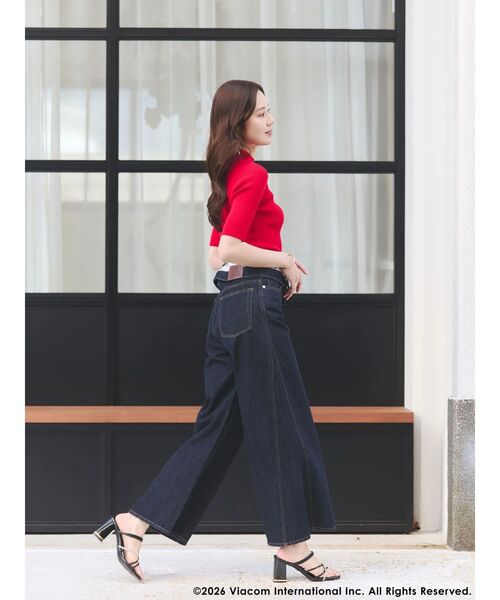 MERCURYDUO（マーキュリーデュオ）の「【EMILY IN PARISコラボ】2WAYハイウエストワイドデニムパンツ（その他パンツ・レディース・インディゴブルー/ブルー・MEDIUM/SMALL）」の21枚目の写真