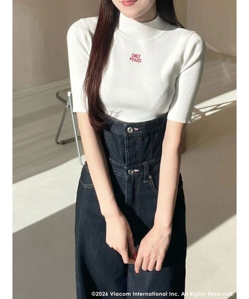 MERCURYDUO（マーキュリーデュオ）の「【EMILY IN PARISコラボ】2WAYハイウエストワイドデニムパンツ（その他パンツ・レディース・インディゴブルー/ブルー・MEDIUM/SMALL）」の3枚目の写真