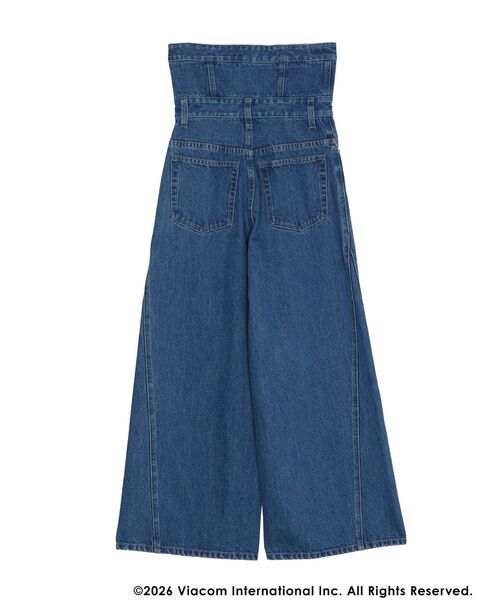 MERCURYDUO（マーキュリーデュオ）の「【EMILY IN PARISコラボ】2WAYハイウエストワイドデニムパンツ（その他パンツ・レディース・インディゴブルー/ブルー・MEDIUM/SMALL）」の10枚目の写真