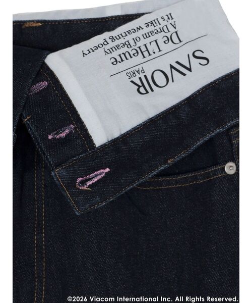 MERCURYDUO（マーキュリーデュオ）の「【EMILY IN PARISコラボ】2WAYハイウエストワイドデニムパンツ（その他パンツ・レディース・インディゴブルー/ブルー・MEDIUM/SMALL）」の15枚目の写真