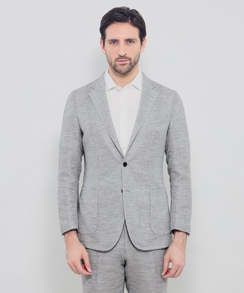 MACKINTOSH LONDON(マッキントッシュ ロンドン)の「【LEON掲載】【BREASY JACKET】LENO CLOTH セットアップジャケット(テーラードジャケット・メンズ・ベージュ系その他2/ネイビー/チャコールグレー/グレー・40/36/38)」の9枚目の写真