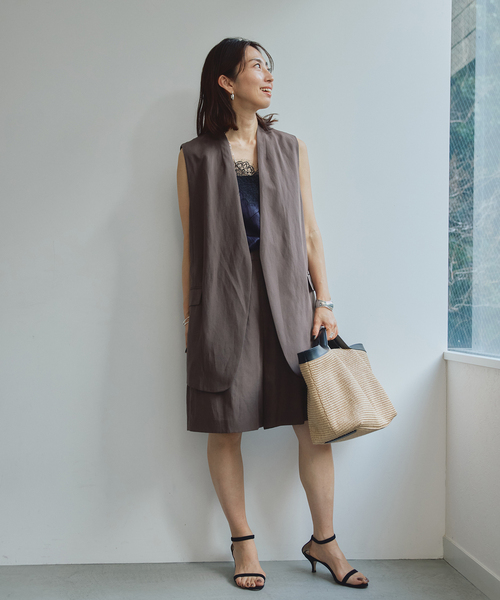 VERMEIL par iena（ヴェルメイユパーイエナ）の「《セットアップ可》Cool Touch リネンショーツ（その他パンツ・レディース・ブラック/ブラウン・36/38）」の18枚目の写真