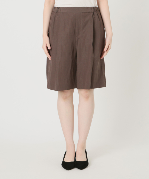 VERMEIL par iena（ヴェルメイユパーイエナ）の「《セットアップ可》Cool Touch リネンショーツ（その他パンツ・レディース・ブラック/ブラウン・36/38）」の5枚目の写真