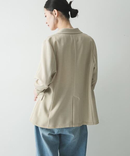 URBAN RESEARCH（アーバンリサーチ）の「ダブルブレストメッシュジャケット（その他アウター・レディース・ブラック/ベージュ・FREE）」の6枚目の写真