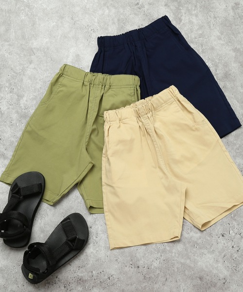 DILASH(ディラッシュ)の「【ストレッチ】バックポケット ワンポイントロゴ ハーフパンツ(その他パンツ・キッズ・カーキ/ベージュ/ネイビー・80/90/100/110/140/120/130)」の9枚目の写真