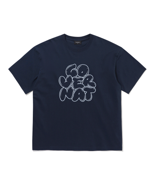 COVERNAT(カバーナット)の「バルーンロゴグラフィックTシャツネイビー(Tシャツ/カットソー・レディース・その他・X-SMALL/SMALL/MEDIUM/LARGE/X-LARGE/XX-LARGE)」の1枚目の写真