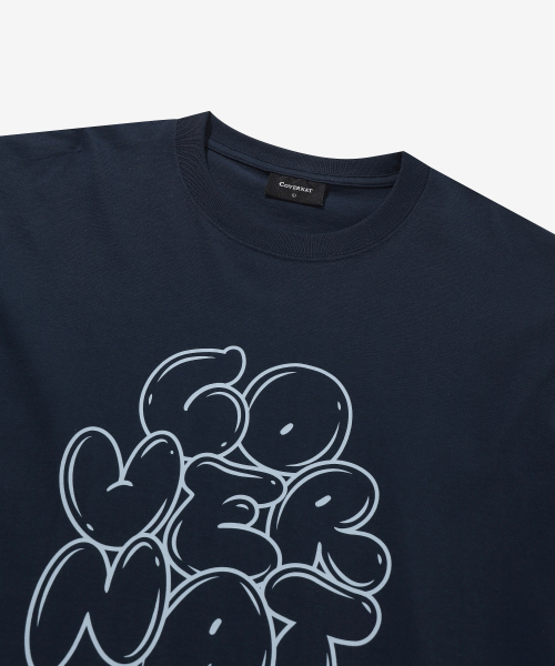 COVERNAT(カバーナット)の「バルーンロゴグラフィックTシャツネイビー(Tシャツ/カットソー・レディース・その他・X-SMALL/SMALL/MEDIUM/LARGE/X-LARGE/XX-LARGE)」の6枚目の写真