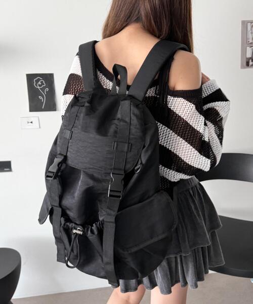 WEGO/【26年春夏新作】3ポケットフラップリュック（バックパック