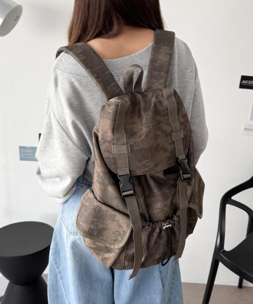 WEGO(ウィゴー)の「WEGO/【26年春夏新作】3ポケットフラップリュック(バックパック/リュック・レディース・ブラック/その他2/その他1・FREE)」の12枚目の写真