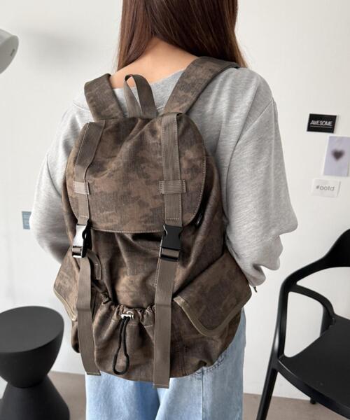 WEGO(ウィゴー)の「WEGO/【26年春夏新作】3ポケットフラップリュック(バックパック/リュック・レディース・ブラック/その他2/その他1・FREE)」の13枚目の写真