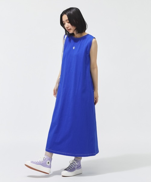 CONVERSE(コンバース)の「コンバース AP CS EB ONEPIECE L ワンピース(ワンピース・レディース・ブルー/ブラック・M/L/S)」の2枚目の写真
