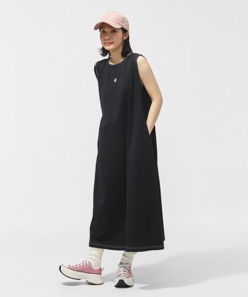 CONVERSE(コンバース)の「コンバース AP CS EB ONEPIECE L ワンピース(ワンピース・レディース・ブルー/ブラック・M/L/S)」の1枚目の写真