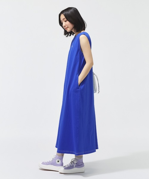 CONVERSE（コンバース）の「【別注】コンバース  AP CS EB ONEPIECE L ワンピース 限定コラボ（ワンピース・レディース・ブルー/ブラック・M/L/S）」の16枚目の写真