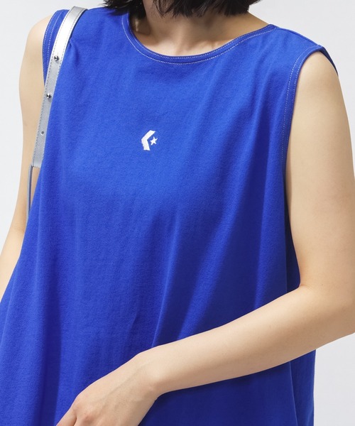 CONVERSE（コンバース）の「【別注】コンバース  AP CS EB ONEPIECE L ワンピース 限定コラボ（ワンピース・レディース・ブルー/ブラック・M/L/S）」の5枚目の写真