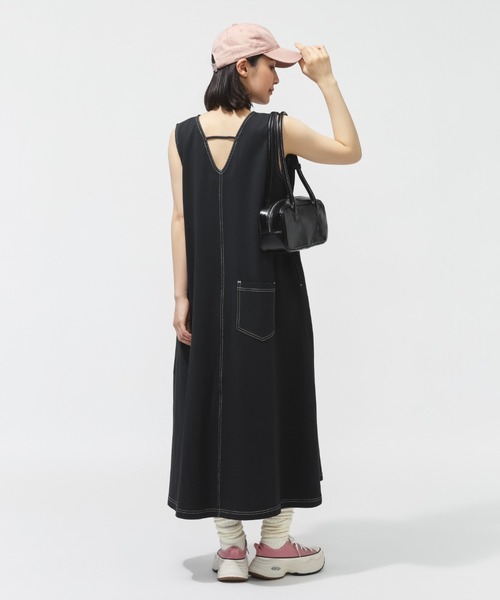 CONVERSE（コンバース）の「【別注】コンバース  AP CS EB ONEPIECE L ワンピース 限定コラボ（ワンピース・レディース・ブルー/ブラック・M/L/S）」の9枚目の写真