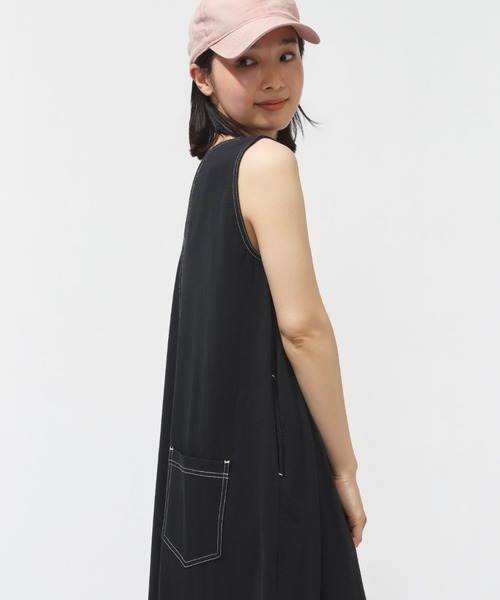 CONVERSE（コンバース）の「【別注】コンバース  AP CS EB ONEPIECE L ワンピース 限定コラボ（ワンピース・レディース・ブルー/ブラック・M/L/S）」の10枚目の写真