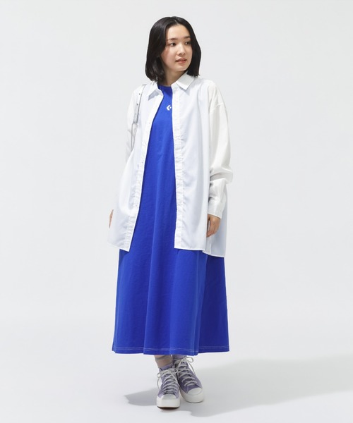 CONVERSE（コンバース）の「【別注】コンバース  AP CS EB ONEPIECE L ワンピース 限定コラボ（ワンピース・レディース・ブルー/ブラック・M/L/S）」の15枚目の写真