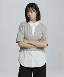 シャツレイヤードチュニックSS　665361
