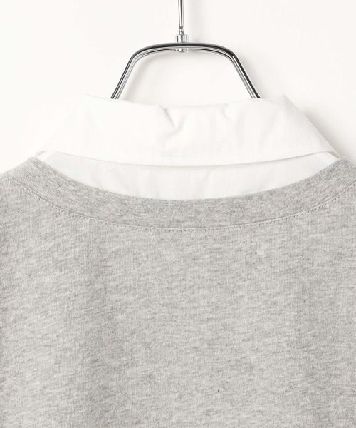LEPSIM（レプシィム）の「シャツレイヤードチュニックSS　665361（Tシャツ/カットソー・レディース・ブラック/ネイビー/ライトグレー・FREE）」の16枚目の写真
