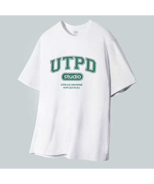 UNTAPPED STUDIO（アンタップドスタジオ）の「UTPD シグネチャー ピュアコットン ビッグオーバーサイズ 半袖Tシャツ 2カラー（Tシャツ/カットソー・レディース・ホワイト/ブラック・XL/L/M(95)/S(90)）」の2枚目の写真