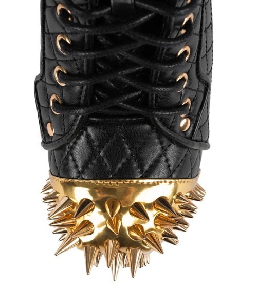 Jeffrey Campbell(ジェフリーキャンベル)の「ゴールドトゥオーナメント レースアップブーツ(ブーツ・レディース・ブラック・37)」の4枚目の写真