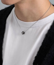 LION HEART | 【LION HEART】“LH-1”スタッドダブルリングネックレス/サージカルステンレス&タングステン(金属アレルギー対応)IT(ネックレス)