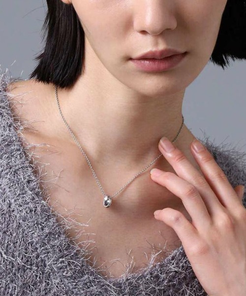 LION HEART（ライオンハート）の「【LION HEART】“LH-1”スタッドダブルリングネックレス/サージカルステンレス＆タングステン（金属アレルギー対応）IT（ネックレス・メンズ・シルバー/ブラック・FREE）」の17枚目の写真