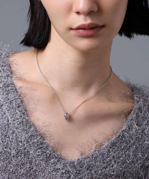 LION HEART（ライオンハート）の「【LION HEART】“LH-1”スタッドダブルリングネックレス/サージカルステンレス＆タングステン（金属アレルギー対応）IT（ネックレス・メンズ・シルバー/ブラック・FREE）」の19枚目の写真