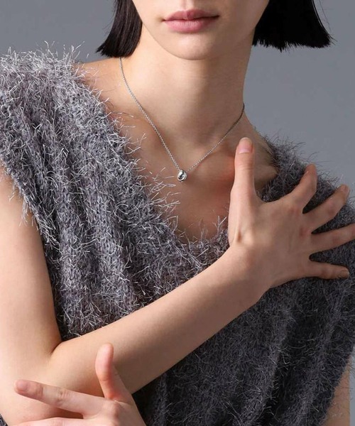 LION HEART（ライオンハート）の「【LION HEART】“LH-1”スタッドダブルリングネックレス/サージカルステンレス＆タングステン（金属アレルギー対応）IT（ネックレス・メンズ・シルバー/ブラック・FREE）」の16枚目の写真