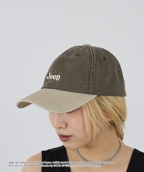 GOOD ROCK SPEED(グッドロックスピード)の「【GOOD ROCK SPEED】ジープ ロゴ刺繍 キャップ ツートンカラー アースカラー(キャップ・レディース・ベージュ・フリー)」の6枚目の写真