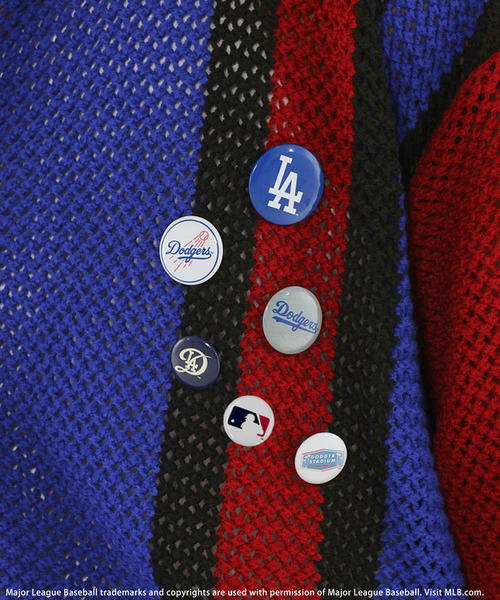 BACK TO THE FIELD(バック トゥー ザ フィールド)の「【MLB】Mesh Knit Cardigan(カーディガン/ボレロ・メンズ・オフホワイト/パープル/ブルー系・MEDIUM/LARGE/XL)」の17枚目の写真