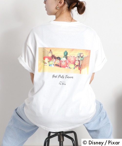 cepo(セポ)の「【TOY STORY / トイ・ストーリー】バックプリントショートスリーブTee(Tシャツ/カットソー・レディース・ホワイト系2/ホワイト系1/ブラック系3/ブラック系1/ホワイト系3/ブラック系2・M)」の4枚目の写真