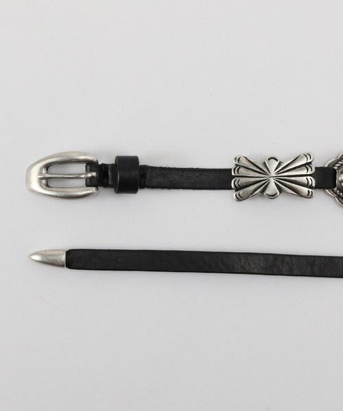 Puntovita(プントヴィータ)の「【PUNTOVITA/プントヴィータ】CONCHO LEATHER SKINY BELT(ベルト・レディース・ブラック・80)」の9枚目の写真