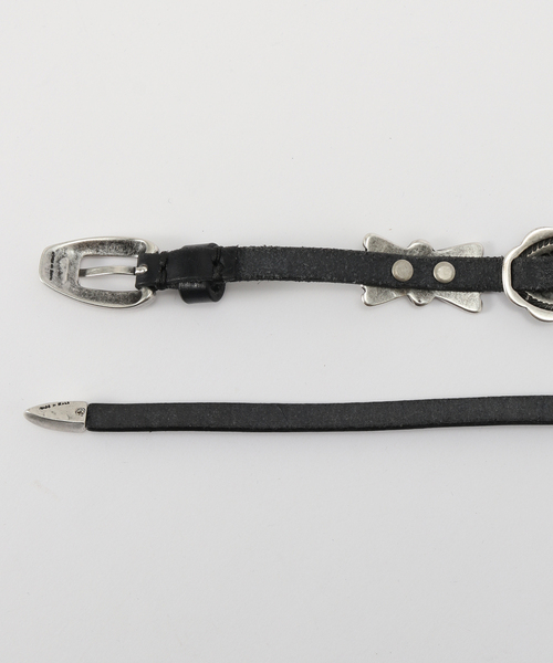 Puntovita(プントヴィータ)の「【PUNTOVITA/プントヴィータ】CONCHO LEATHER SKINY BELT(ベルト・レディース・ブラック・80)」の10枚目の写真