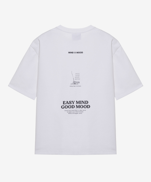 MINDBRIDGE（マインドブリッジ）の「[コリンズ]スーピマ_レタリングバックポイントセミオーバーTシャツ - 4color（Tシャツ/カットソー・メンズ・ベージュ/グリーン/グレー/オフホワイト・95/100/105/110）」の9枚目の写真