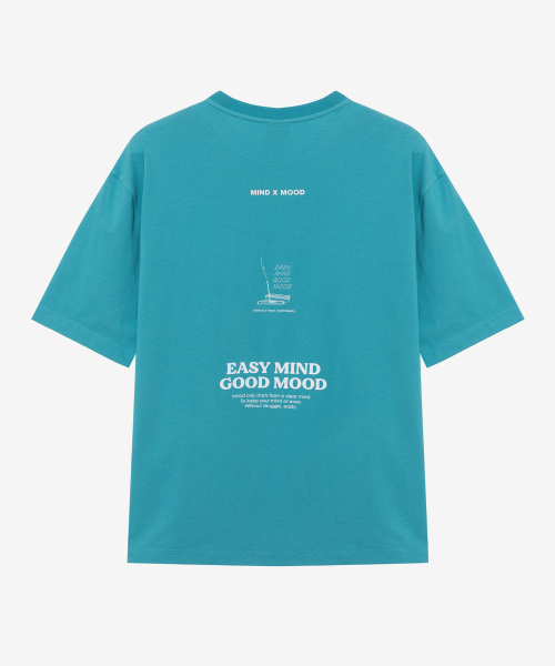MINDBRIDGE（マインドブリッジ）の「[コリンズ]スーピマ_レタリングバックポイントセミオーバーTシャツ - 4color（Tシャツ/カットソー・メンズ・ベージュ/グリーン/グレー/オフホワイト・95/100/105/110）」の11枚目の写真