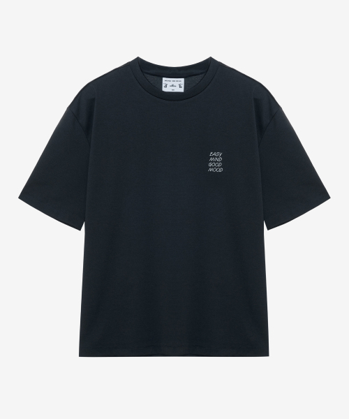 MINDBRIDGE（マインドブリッジ）の「[コリンズ]スーピマ_レタリングバックポイントセミオーバーTシャツ - 4color（Tシャツ/カットソー・メンズ・ベージュ/グリーン/グレー/オフホワイト・95/100/105/110）」の12枚目の写真
