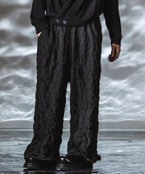 NO ID.】Washer Wide Pants / ワッシャー ワイド パンツ（その他パンツ