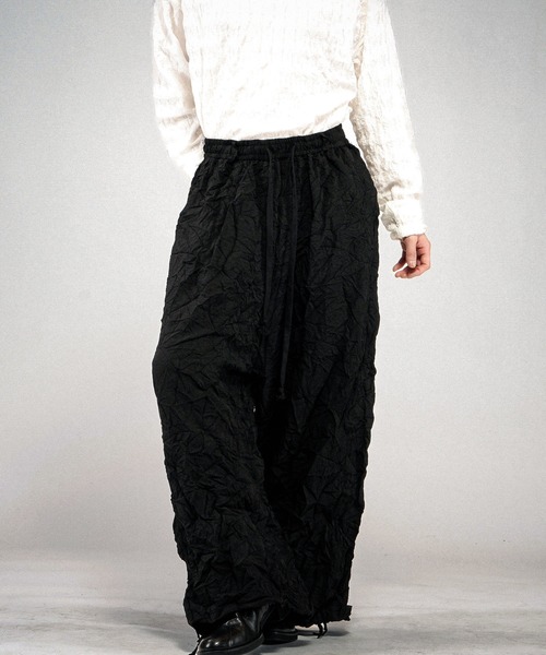 NO ID.(ノーアイディ)の「【NO ID.】Washer Wide Pants / ワッシャー ワイド パンツ(その他パンツ・メンズ・ブラック/ブルーグレー・2/1)」の7枚目の写真